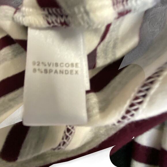 St. John ‎ Long Sleeve Striped Crew Neck Viscose BlendBlouse Career Workwear Med - Picture 6 of 8